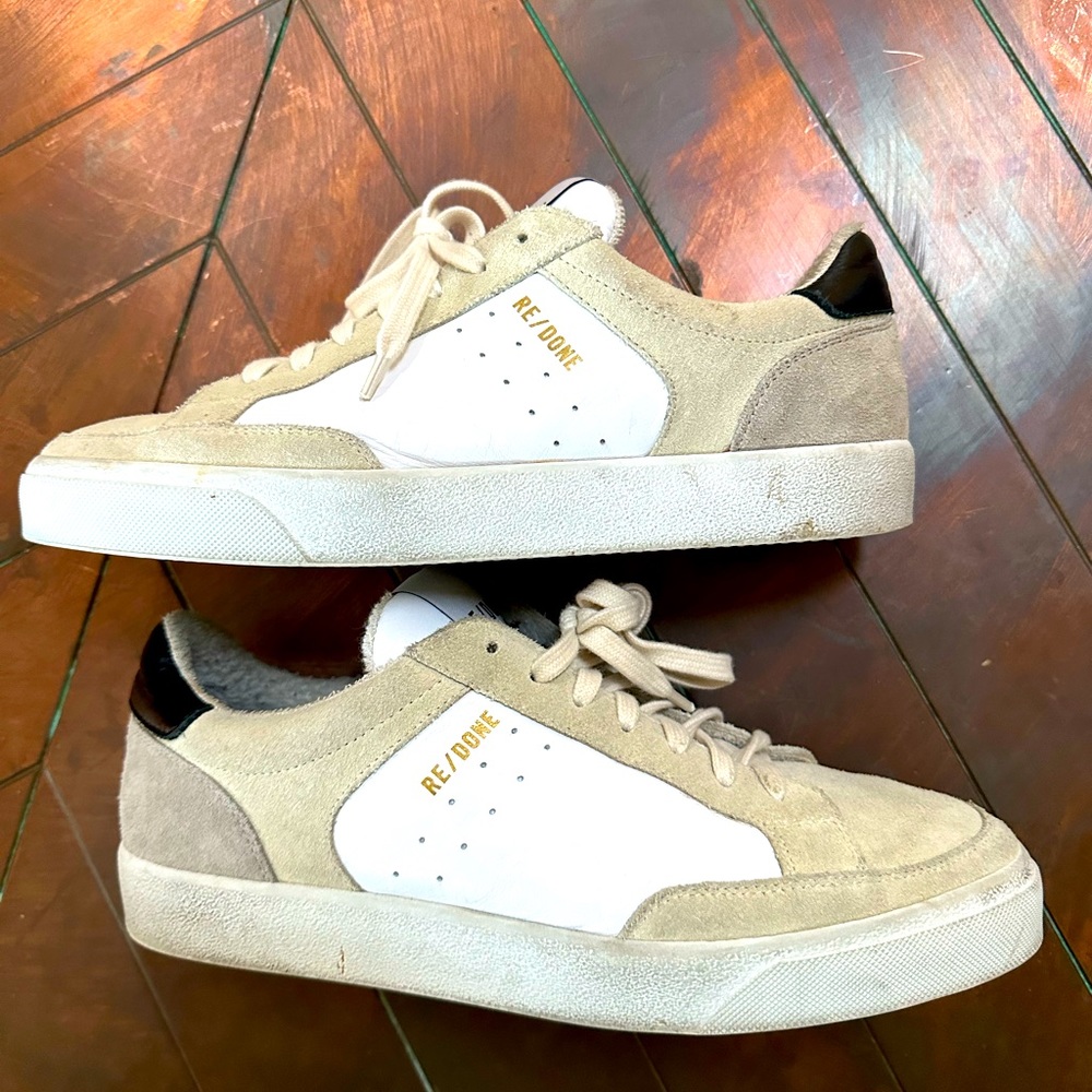 RE/DONE 90’s Skate leather sneaker, size 40 (9) made in Italy.
